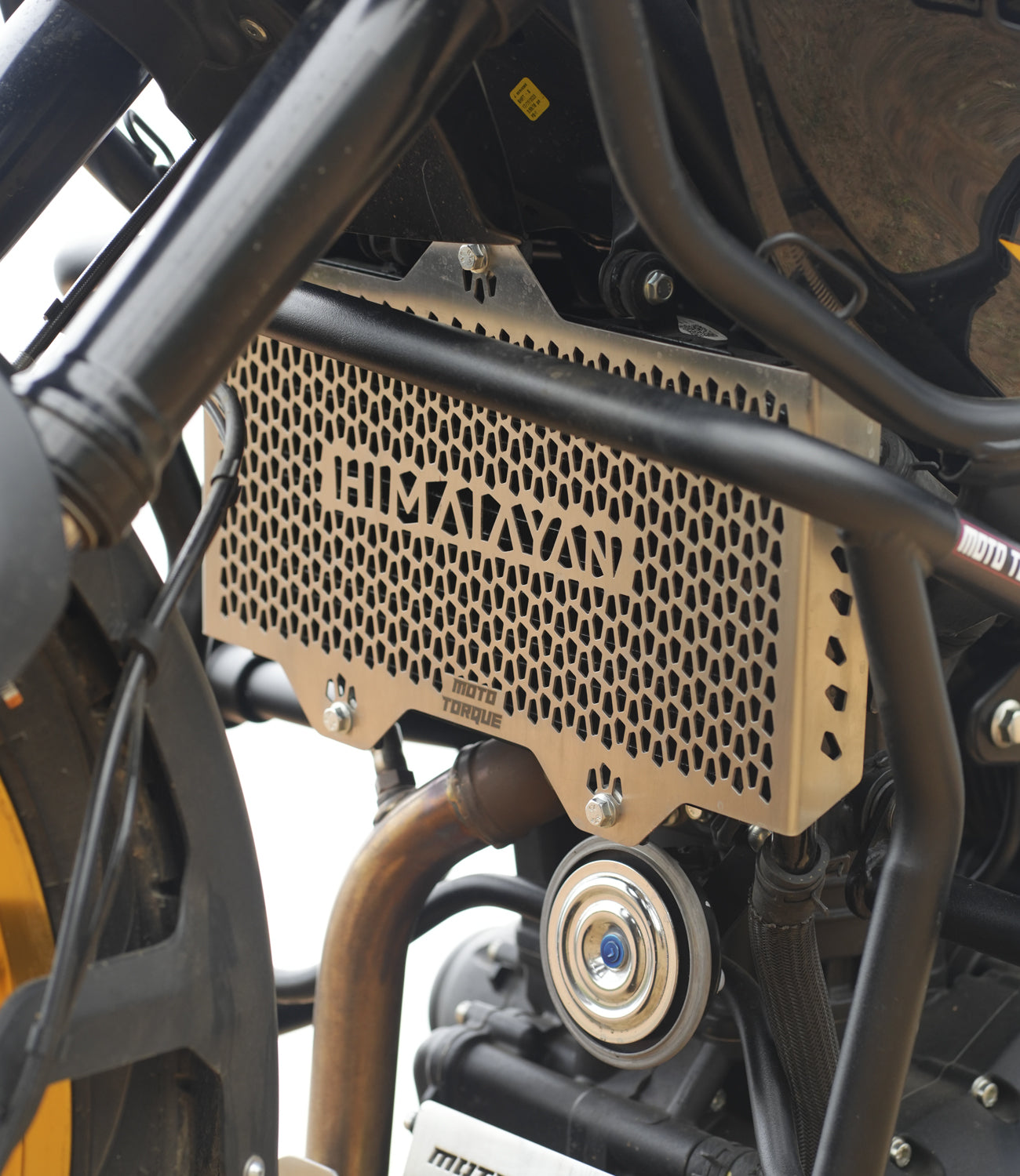 Mototorque radiator guard stainless steel Royal Enfield Himalayan 450 cooling protection grill