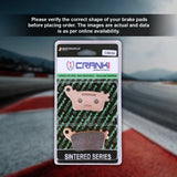CRANK1 CB634 Sintered Rear Brake Pads for Honda CBR1000RR Fireblade 2008-2013 Motorcycle Brake Pads