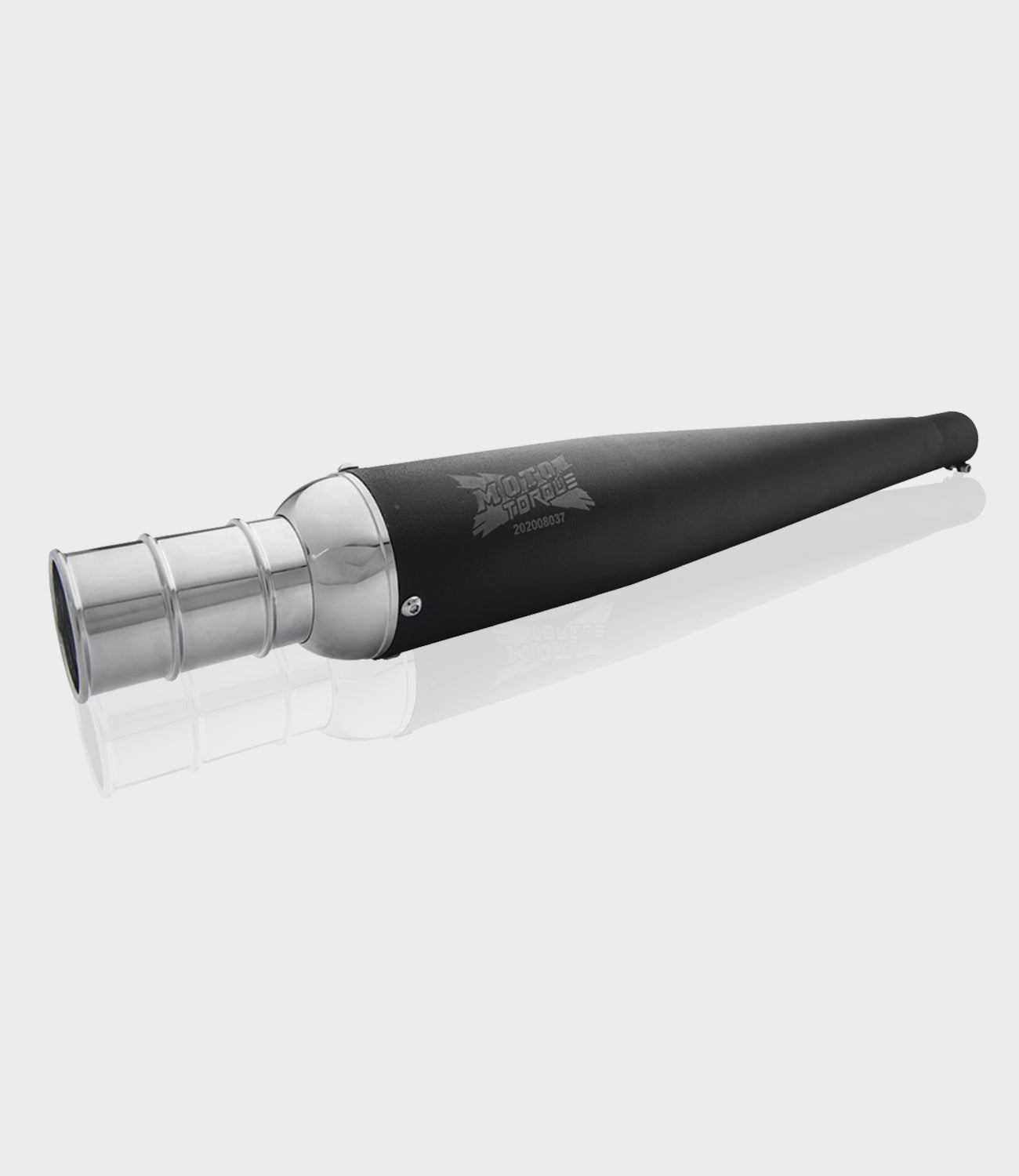 Moto Torque Beat Black Performance Exhaust for Royal Enfield UCE Models