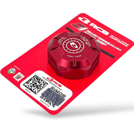 RCB S1 Alloy Brake Fluid Tank Cap 15ml in Red