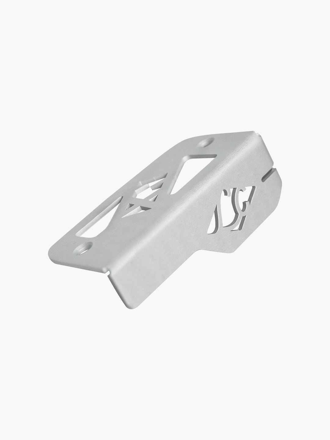 Legundary Custom Tricorn front oil cap for Honda NX500 in silver aluminium, CNC-machined engine oil cover with premium finish and precise fit.
