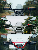 Legundary Custom TourPro X Handlebar for Hero Xpulse 200 4V in Matt Black White Red heavy duty mild steel off road handlebar