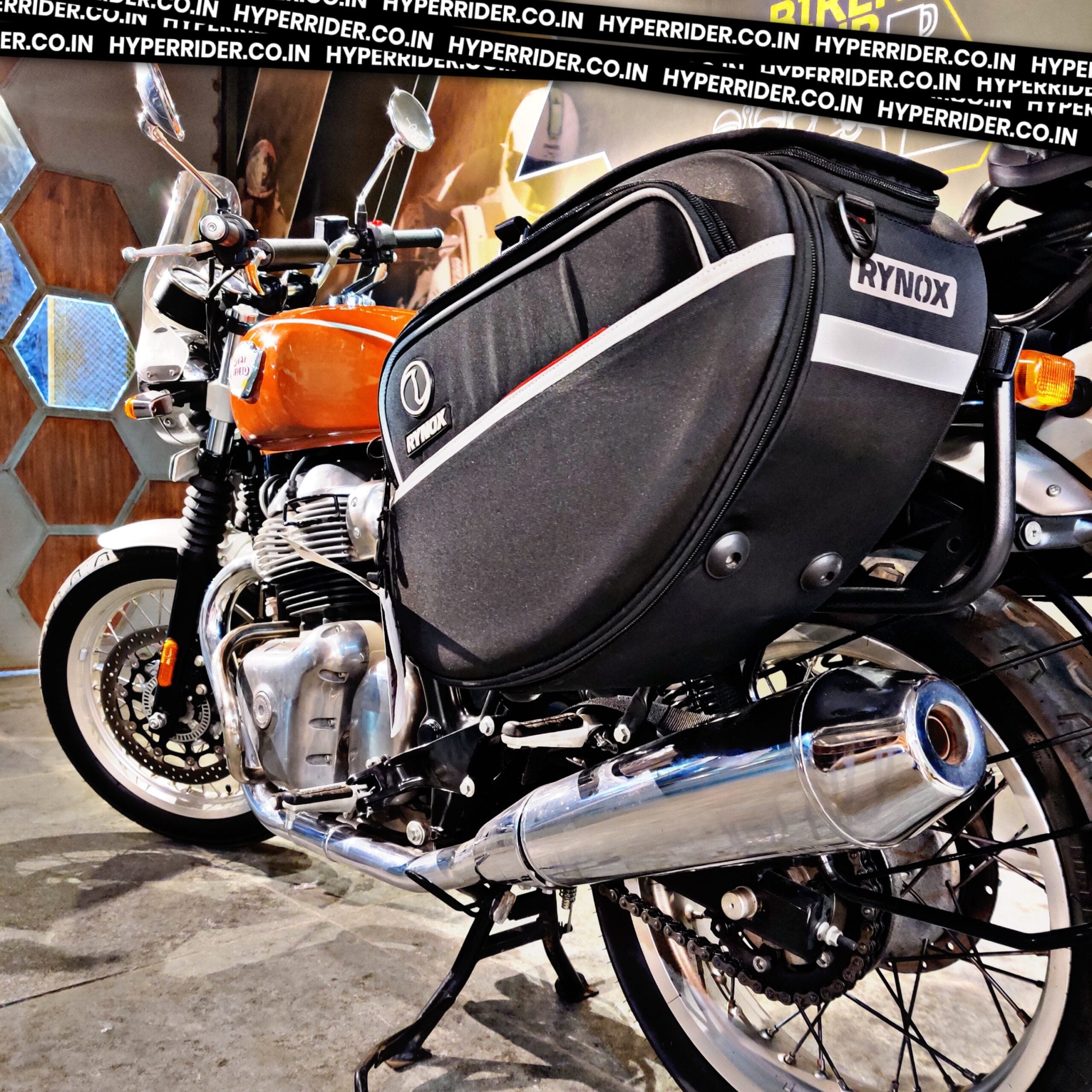 Hyperrider Royal Enfield Interceptor 650 Saddle Stay Round Pipe Pannier Mount