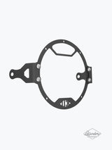Legundary Custom Oculus headlight shield for Royal Enfield Hunter 350 black mild steel polycarbonate protector