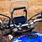 Legundary Ploigos GPS mount black installed on Hero Xpulse 210 handlebar