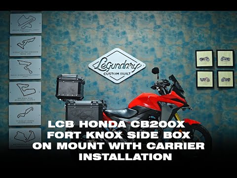 Legundary Custom CB200X NX200 fort knox side box bolt on mounts mild steel saddlestay pannier support