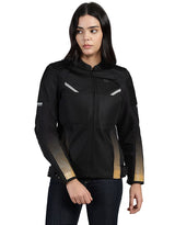 Royal Enfield Tourer Women’s Riding Jacket in Blue and Golden