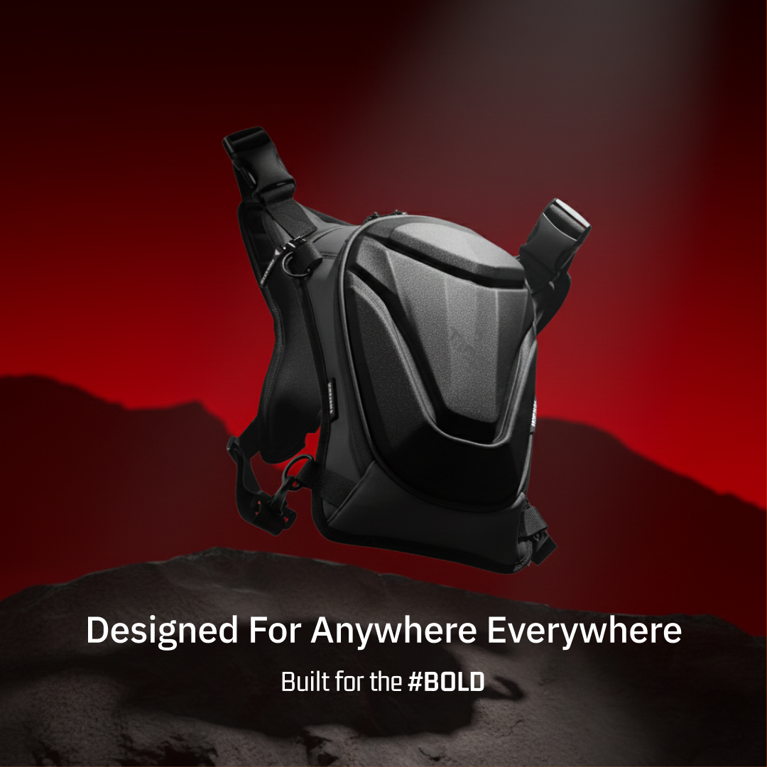 Vantora ARC 4-in-1 Travel Bag Convertible Crossbody Sling Thigh Bag Waist Pouch and Motorcycle Tank Bag
