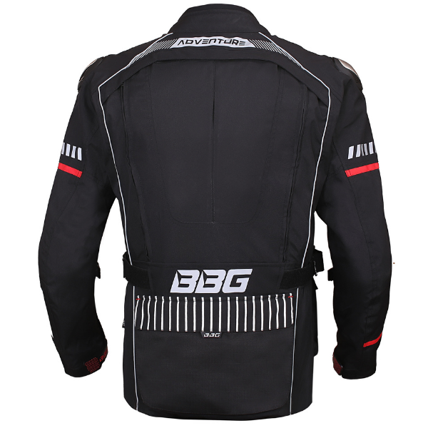 BBG Adventure Riding Jacket for men with chest guard, CE Level 2 armour, waterproof rain jacket and removable thermal jacket