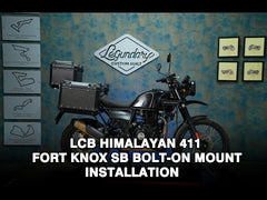 Legundary Custom Himalayan 411 Fort Knox Side Box Bolt-On Mounts Black Mild Steel Pannier Brackets