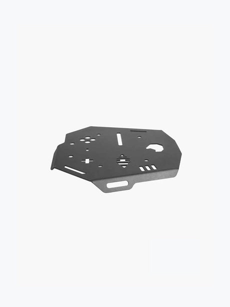 Legundary Custom Huckitta Carrier Plate for Suzuki V-Strom 800DE Black Mild Steel Top Rack Luggage Mount