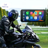 LBC Moto B3 Elite smart motorcycle display with dual 1080P cameras, TPMS sensors and remote control