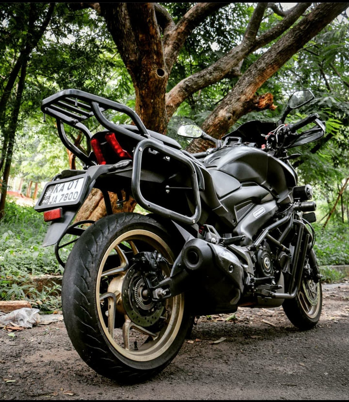 Hyperrider Saddle Stay Type 1 for Bajaj Dominar 250 Dominar 400 and Dominar UG universal motorcycle pannier box mount