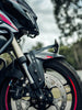 Legundary Custom Brooch Number Plate Holder for Bajaj Pulsar NS400Z Black Mild Steel Tail Tidy License Plate Mount