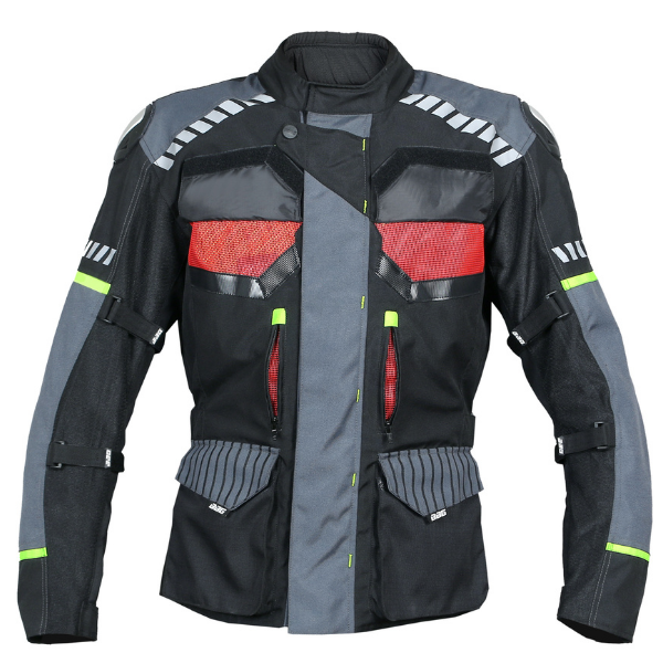 BBG Adventure Riding Jacket for men with chest guard, CE Level 2 armour, waterproof rain jacket and removable thermal jacket