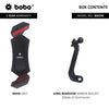 BOBO BM7 diagonal grip motorcycle phone holder rearview mirror mount bike mobile holder secure smartphone mount