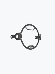 Legundary Custom Oculus headlight shield for Royal Enfield Hunter 350 black mild steel polycarbonate protector