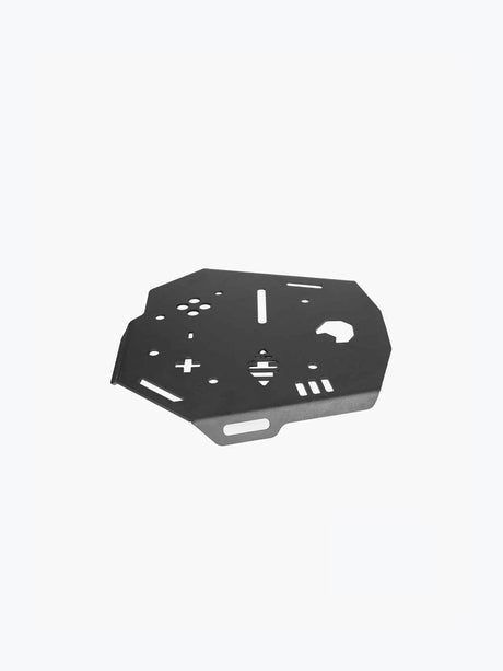 Legundary Custom Huckitta Carrier Plate for Suzuki V-Strom 800DE Black Mild Steel Top Rack Luggage Mount