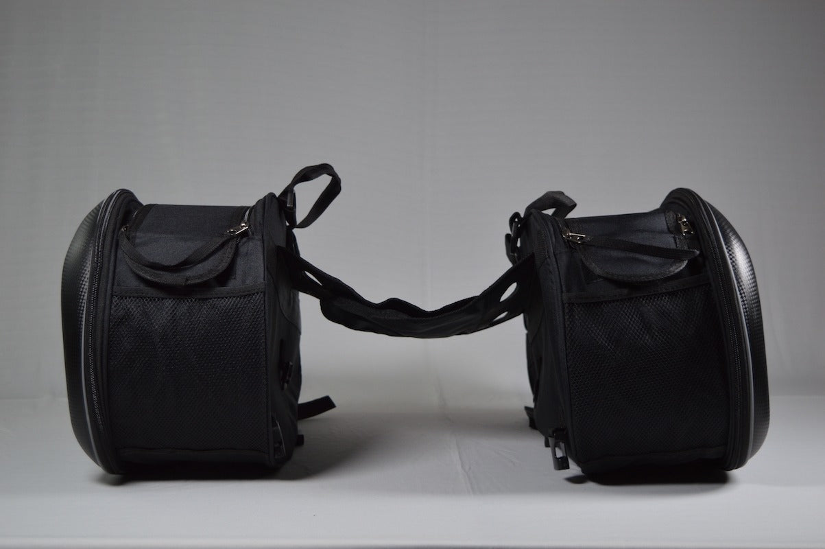 MOTO VANGUARD Oxford Saddle Bag 25-50L Waterproof 600D Oxford Motorcycle Luggage