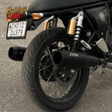 Bycology Rhino Racing Grenade V5 stainless steel exhaust for Royal Enfield Continental GT 650 in Chrome and Black Chrome