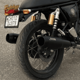 Bycology Rhino Racing Grenade V5 stainless steel exhaust for Royal Enfield Continental GT 650 in Chrome and Black Chrome