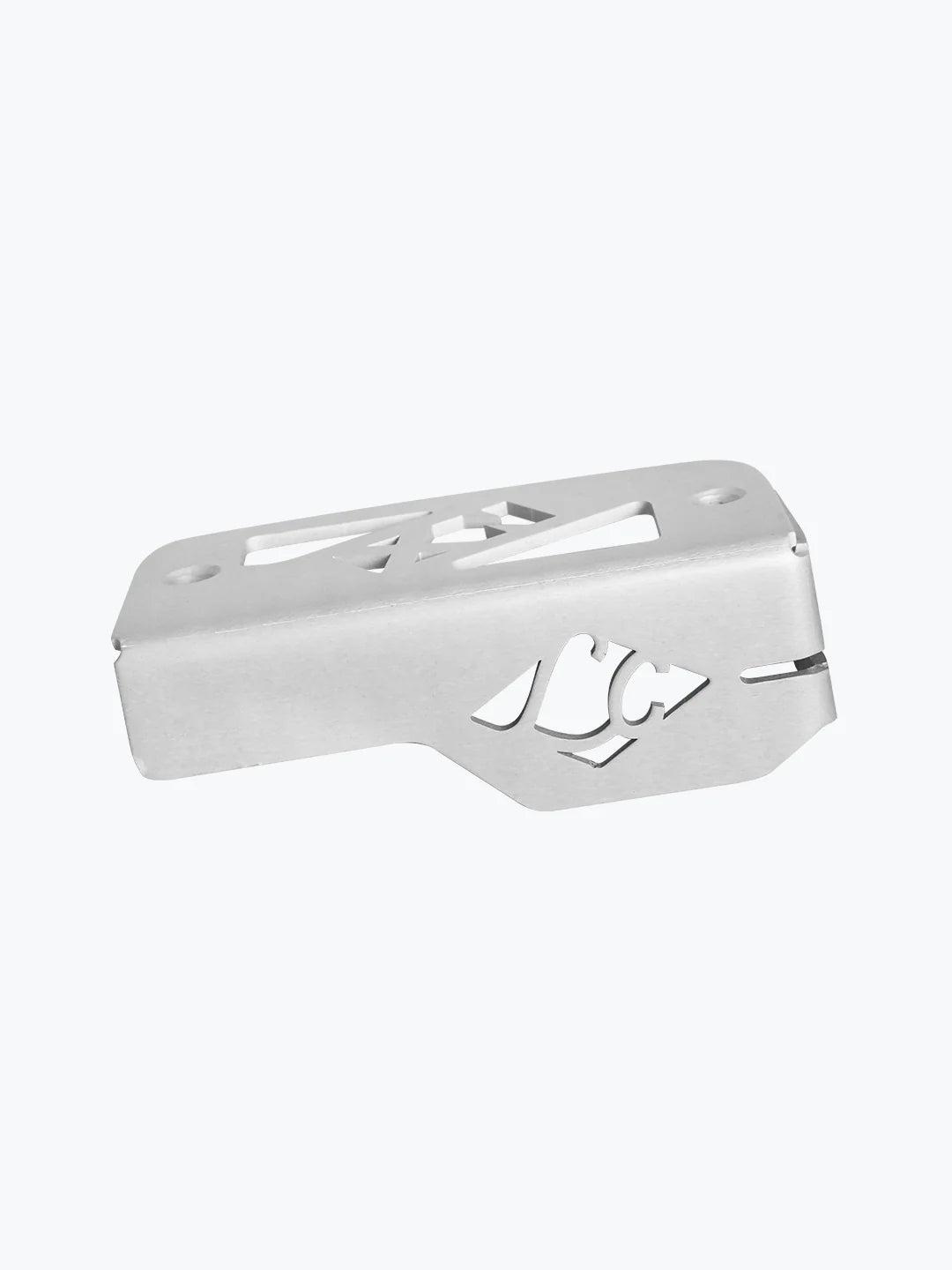Legundary Custom Tricorn front oil cap for Honda NX500 in silver aluminium, CNC-machined engine oil cover with premium finish and precise fit.