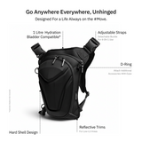 Vantora ARC 4-in-1 Travel Bag Convertible Crossbody Sling Thigh Bag Waist Pouch and Motorcycle Tank Bag