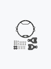 Legundary Custom Oculus headlight shield for Royal Enfield Hunter 350 black mild steel polycarbonate protector