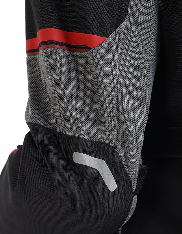 Royal Enfield Crossroader V2 Grey Neon riding jacket with CE armour