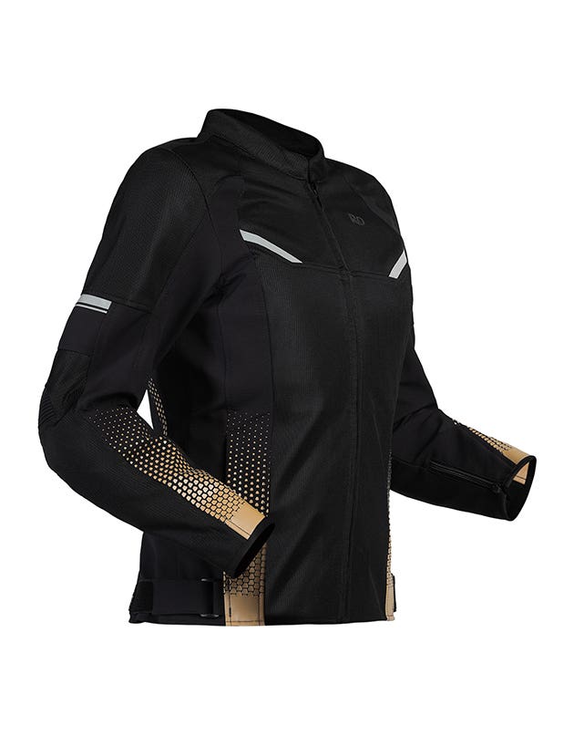 Royal Enfield Tourer Women’s Riding Jacket in Blue and Golden