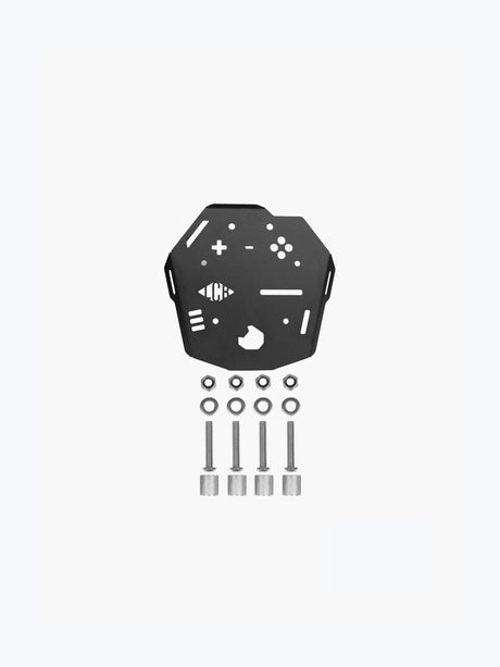 Legundary Custom Huckitta Carrier Plate for Suzuki V-Strom 800DE Black Mild Steel Top Rack Luggage Mount