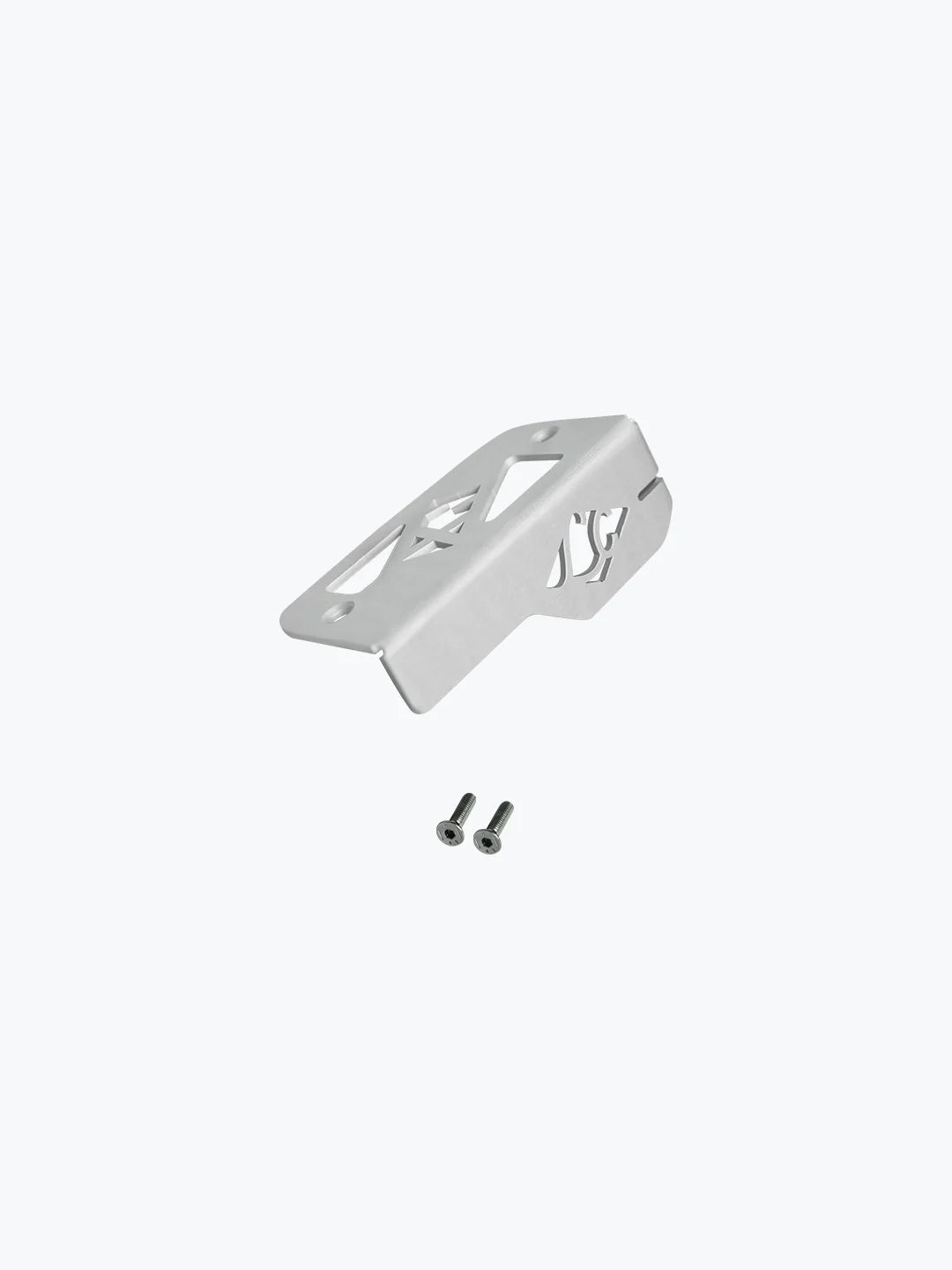 Legundary Custom Tricorn front oil cap for Honda NX500 in silver aluminium, CNC-machined engine oil cover with premium finish and precise fit.