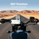 EDYELL 360 Degree Anti-Shake Motorcycle Phone Mount Holder for 5.4-6.9 Inch Smartphones