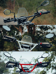 Legundary Custom TourPro X Handlebar for Hero Xpulse 200 4V in Matt Black White Red heavy duty mild steel off road handlebar