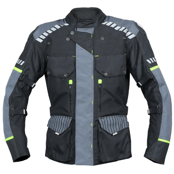 BBG Adventure Riding Jacket for men with chest guard, CE Level 2 armour, waterproof rain jacket and removable thermal jacket