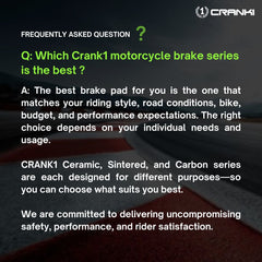 CRANK1 Sintered Front Brake Pads for Ducati Monster 795 2012-2016 CB036