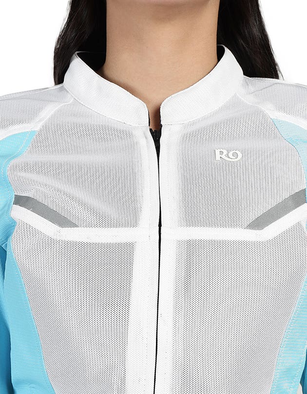 Royal Enfield Tourer Women’s Riding Jacket in Blue and Golden