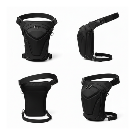 Vantora ARC 4-in-1 Travel Bag Convertible Crossbody Sling Thigh Bag Waist Pouch and Motorcycle Tank Bag
