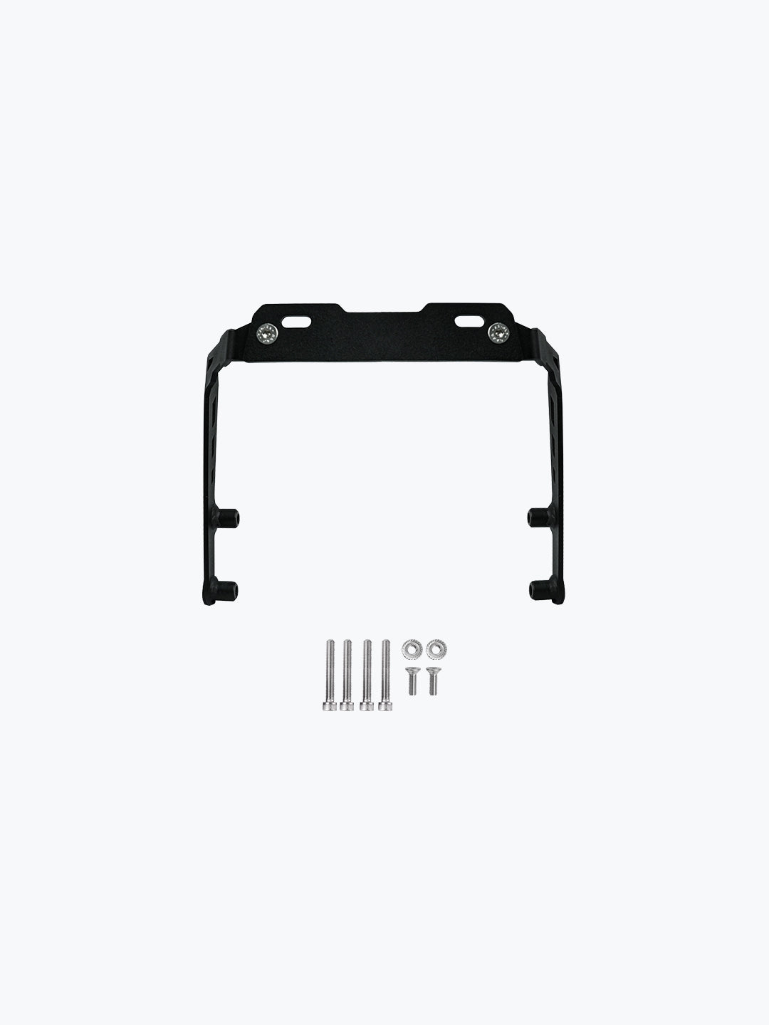 Legundary Custom Brooch Number Plate Holder for Bajaj Pulsar NS400Z Black Mild Steel Tail Tidy License Plate Mount