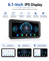 LBC Moto B3 Elite smart motorcycle display with dual 1080P cameras, TPMS sensors and remote control