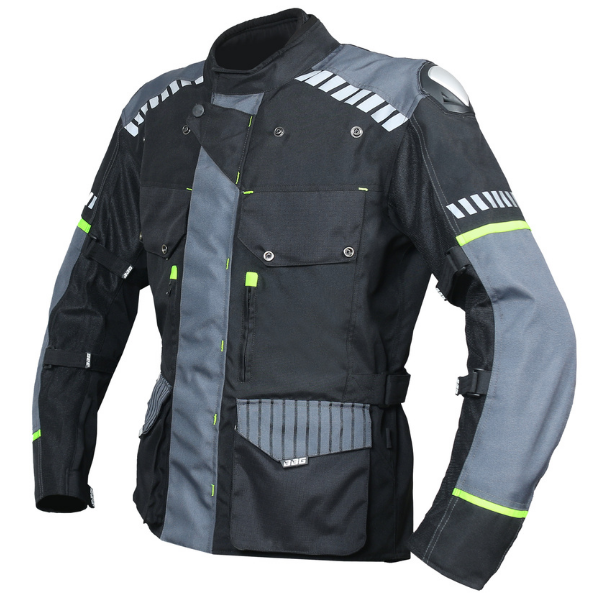 BBG Adventure Riding Jacket for men with chest guard, CE Level 2 armour, waterproof rain jacket and removable thermal jacket