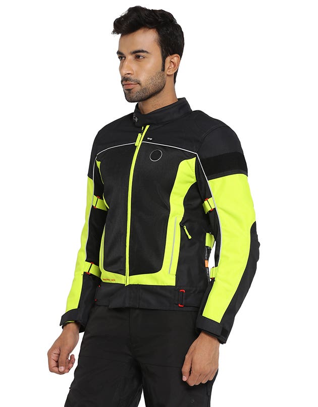 Royal Enfield Explorer V4 Pro Class A Riding Jacket in Green