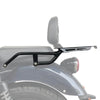 Auto Engina Top Rack with Backrest Adapter for Royal Enfield Meteor 350 with 13kg Luggage Capacity in Gloss Black