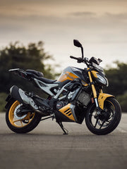 Legundary Custom Thanos Crash Guard with Slider for TVS Apache RTR 310 Black Mild Steel Engine Protection