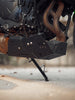 Legundary Custom Vambrace Bash Plate for Kawasaki Versys 650 Black Mild Steel Engine Sump Guard Protection