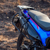 Legundary Xtruder saddle stay black installed on Hero Xpulse 210 for luggage and carrier support