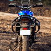 Legundary Xtruder saddle stay black installed on Hero Xpulse 210 for luggage and carrier support