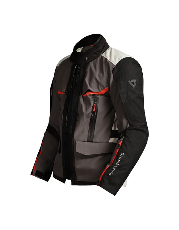 Royal Enfield Darcha Pro Class AA Riding Jacket in Black and Grey