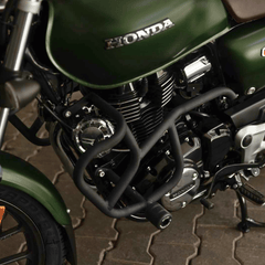 Hyperrider Type 3 Crash Guard with CNC Delrin Slider for Honda Hness CB350 and CB350RS