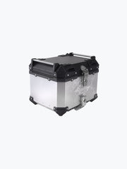 Legundary Custom Fort Knox 45L Aluminium Luggage Box With Backrest Pad Black & Silver